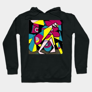 Abstract colorful art woman Hoodie